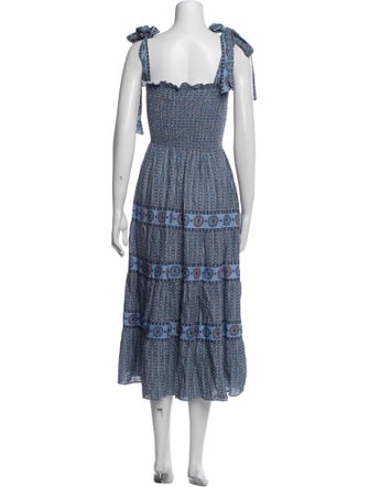 Hill House Home Printed Midi Length Dress