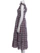 Hill House Home Plaid Print Midi Length Dress