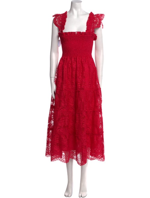 Hill House Home Lace Pattern Long Dress