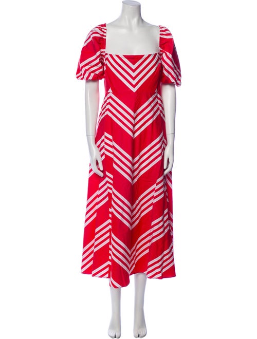 Hill House Home Striped Midi Length Dress