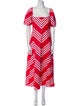 Hill House Home Striped Midi Length Dress