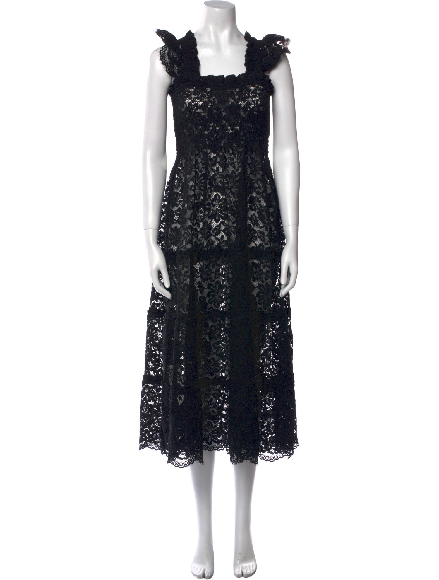 Hill House Home Lace Pattern Midi Length Dress