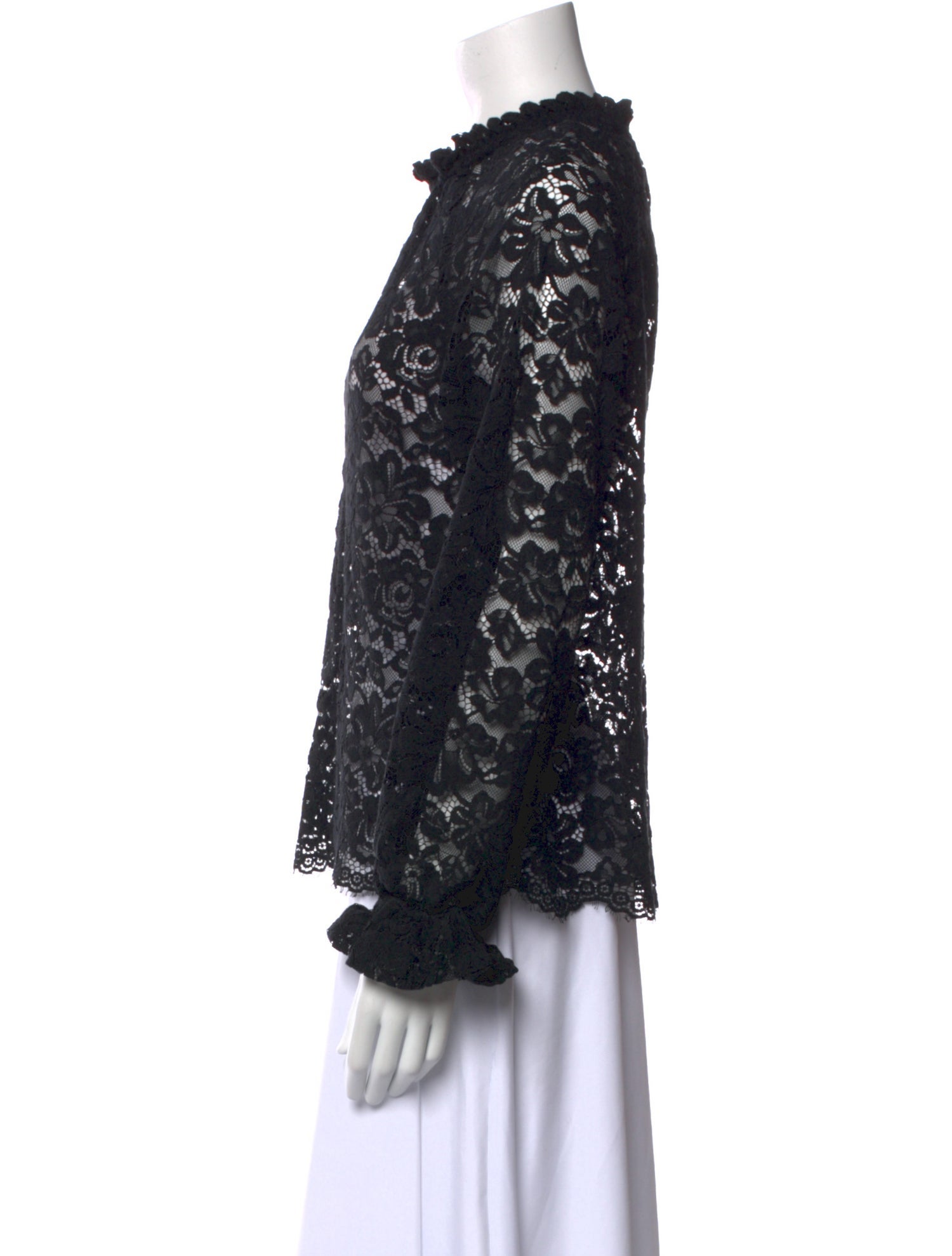 Hill House Home Nylon Lace Pattern Blouse