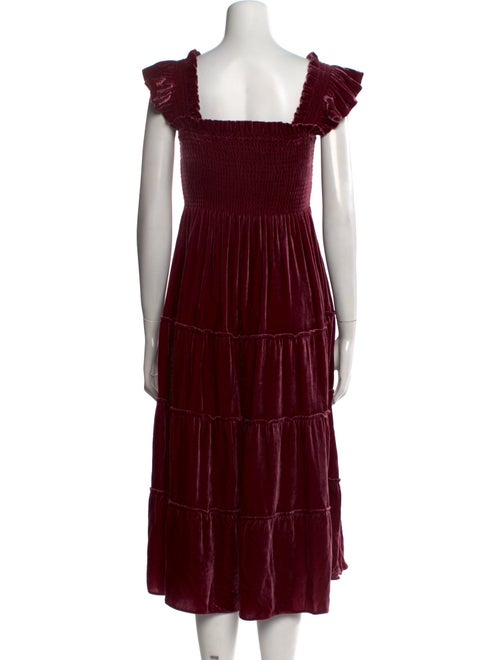 Hill House Home Square Neckline Midi Length Dress