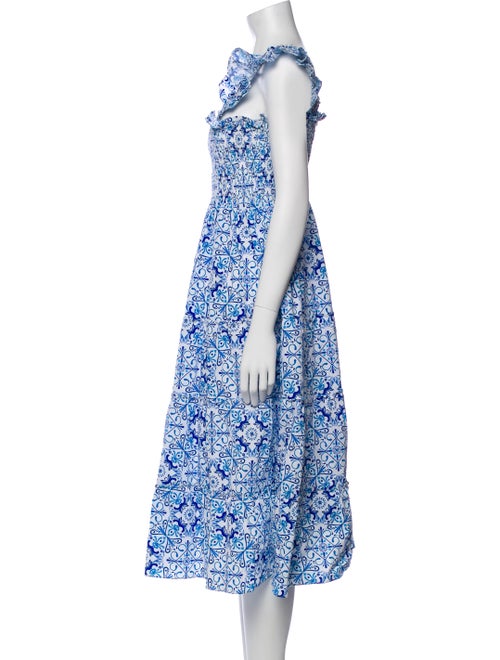 Hill House Home Floral Print Midi Length Dress