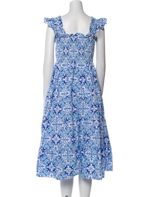 Hill House Home Floral Print Midi Length Dress