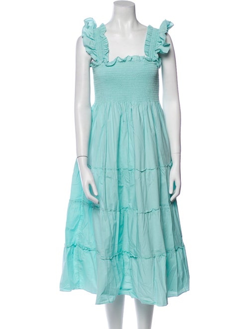 Hill House Home Square Neckline Midi Length Dress