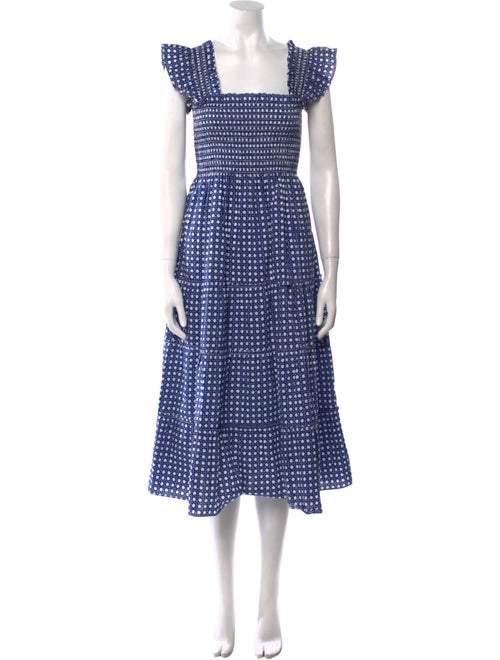 Hill House Home Printed Midi Length Dress