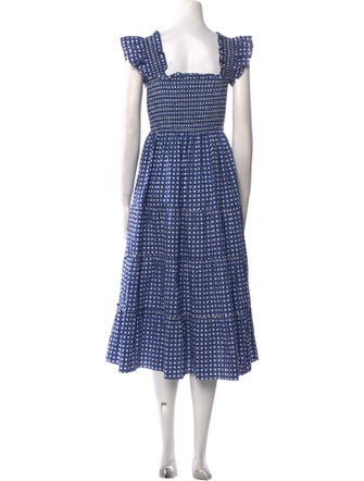 Hill House Home Printed Midi Length Dress