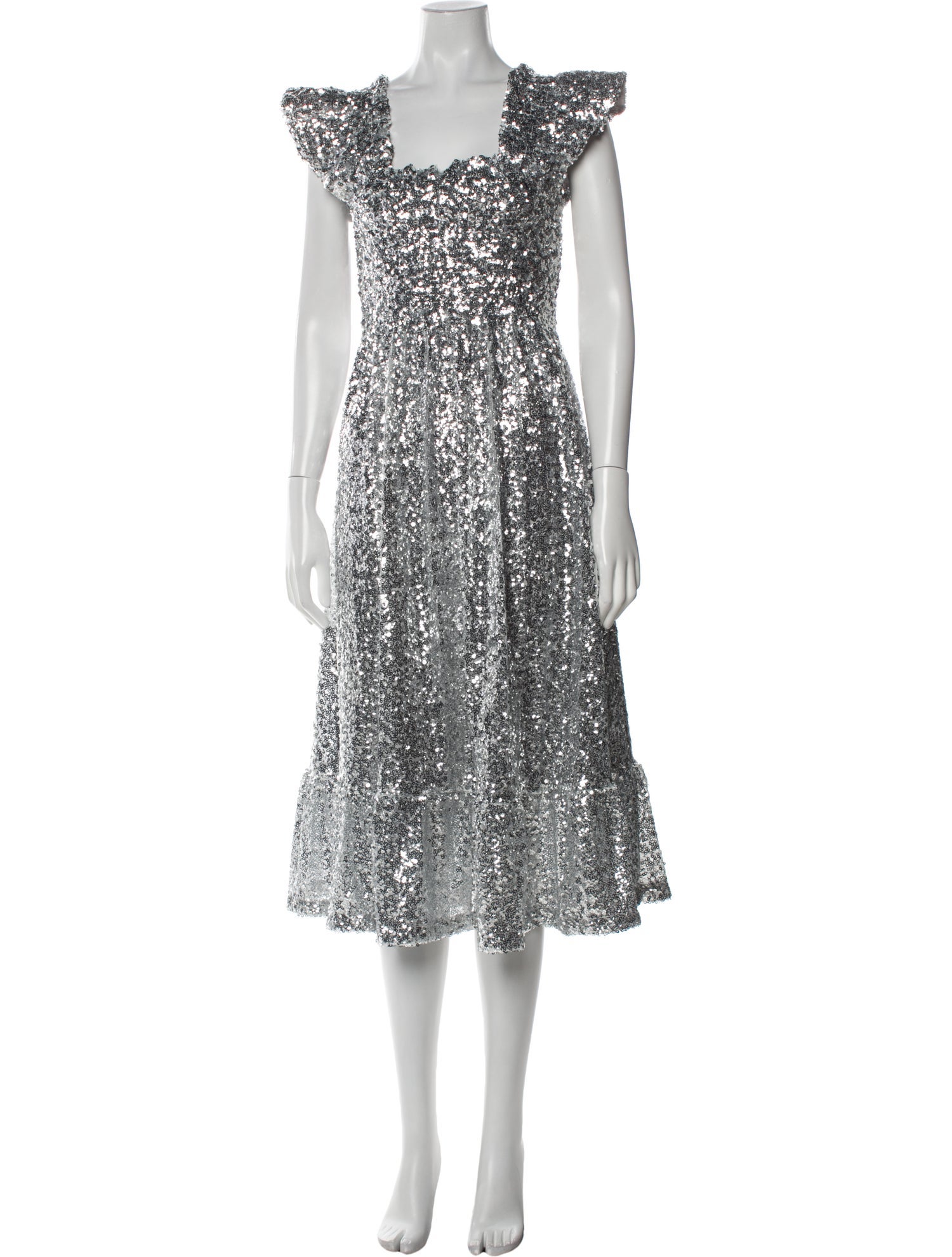 Hill House Home Square Neckline Midi Length Dress