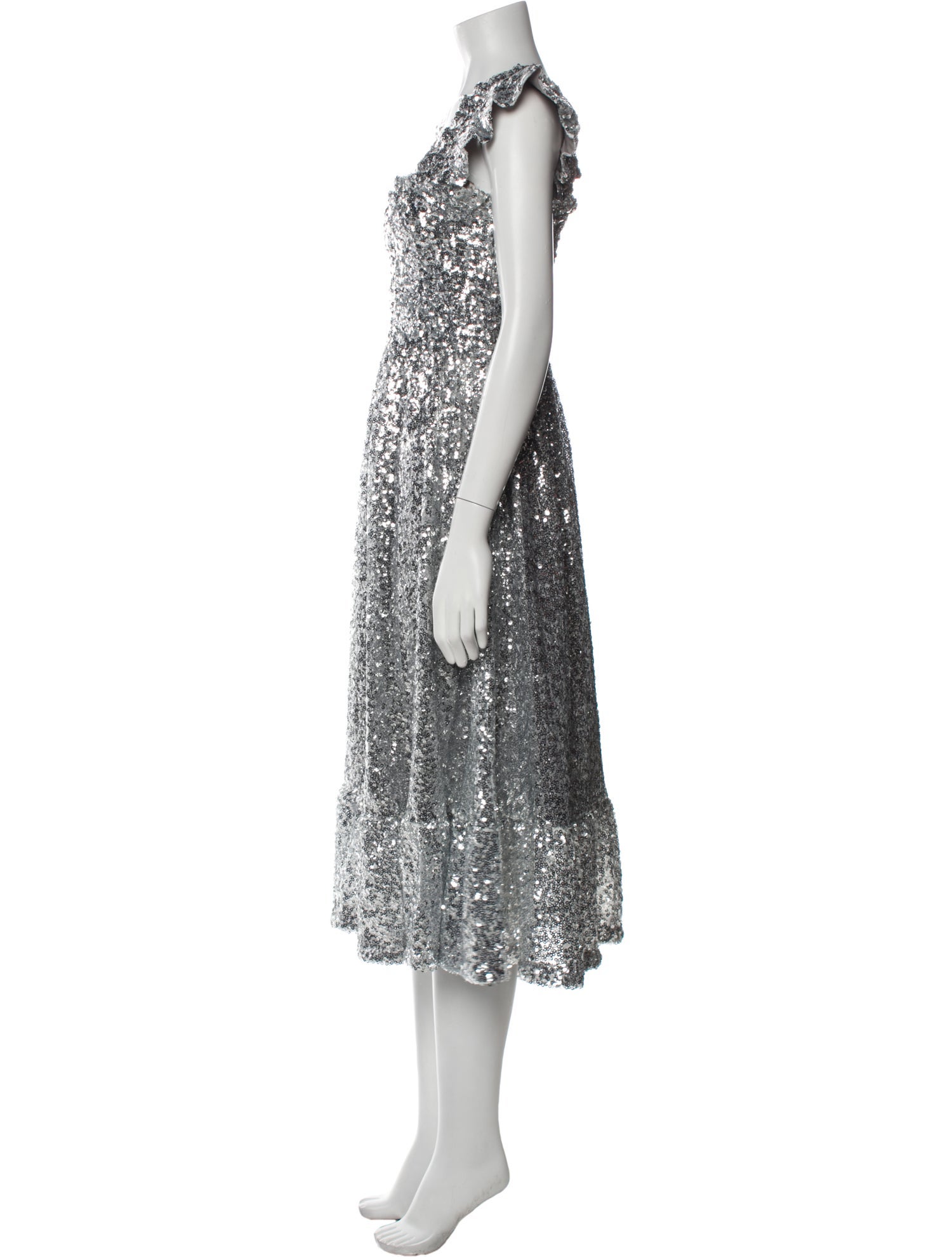 Hill House Home Square Neckline Midi Length Dress