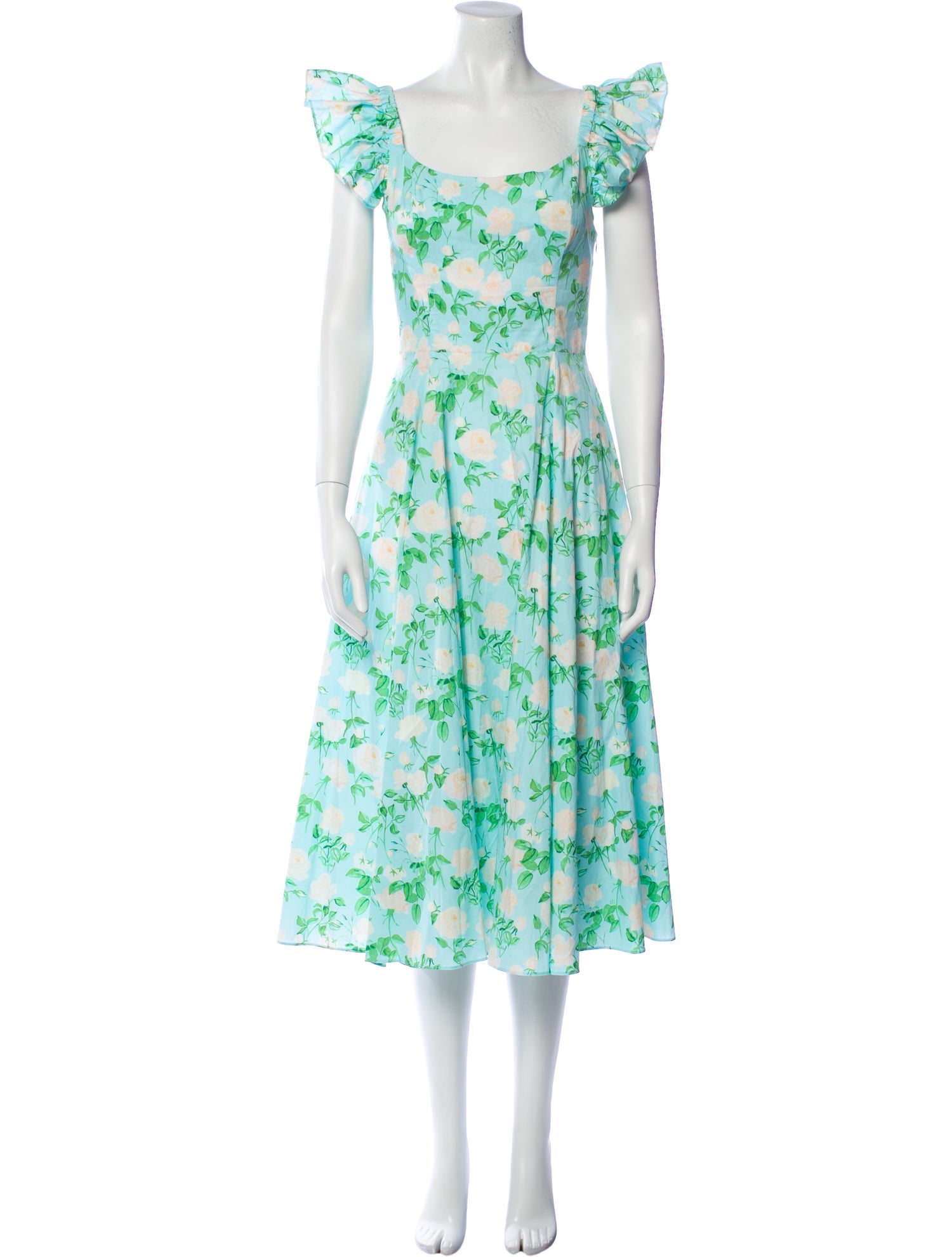 Hill House Home Floral Print Midi Length Dress w/ Tags