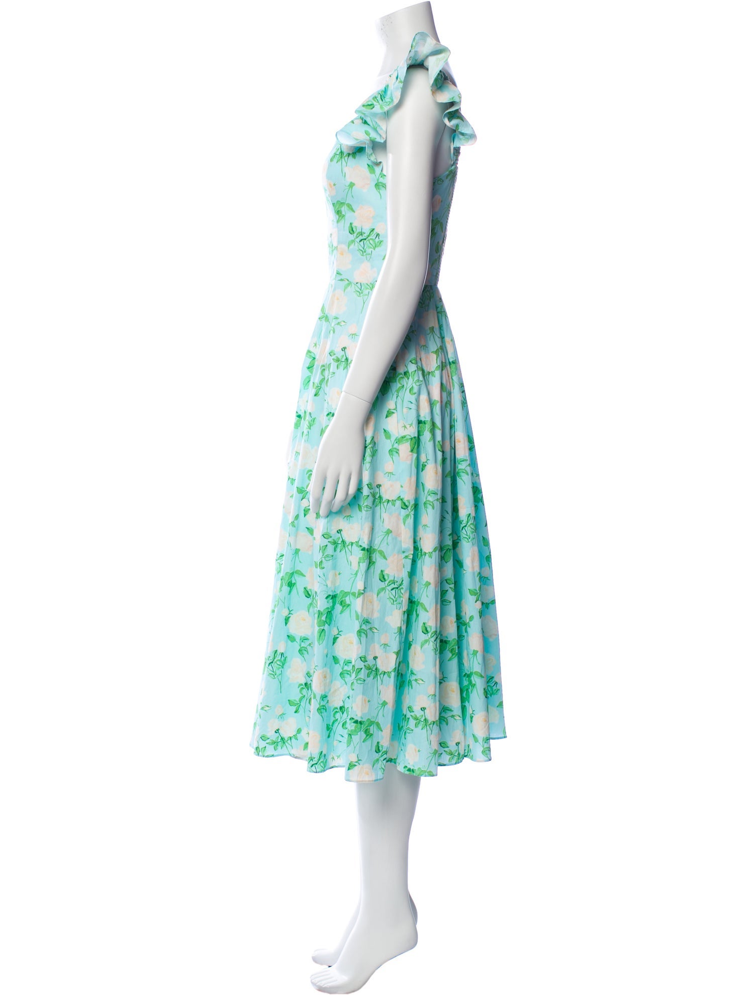 Hill House Home Floral Print Midi Length Dress w/ Tags