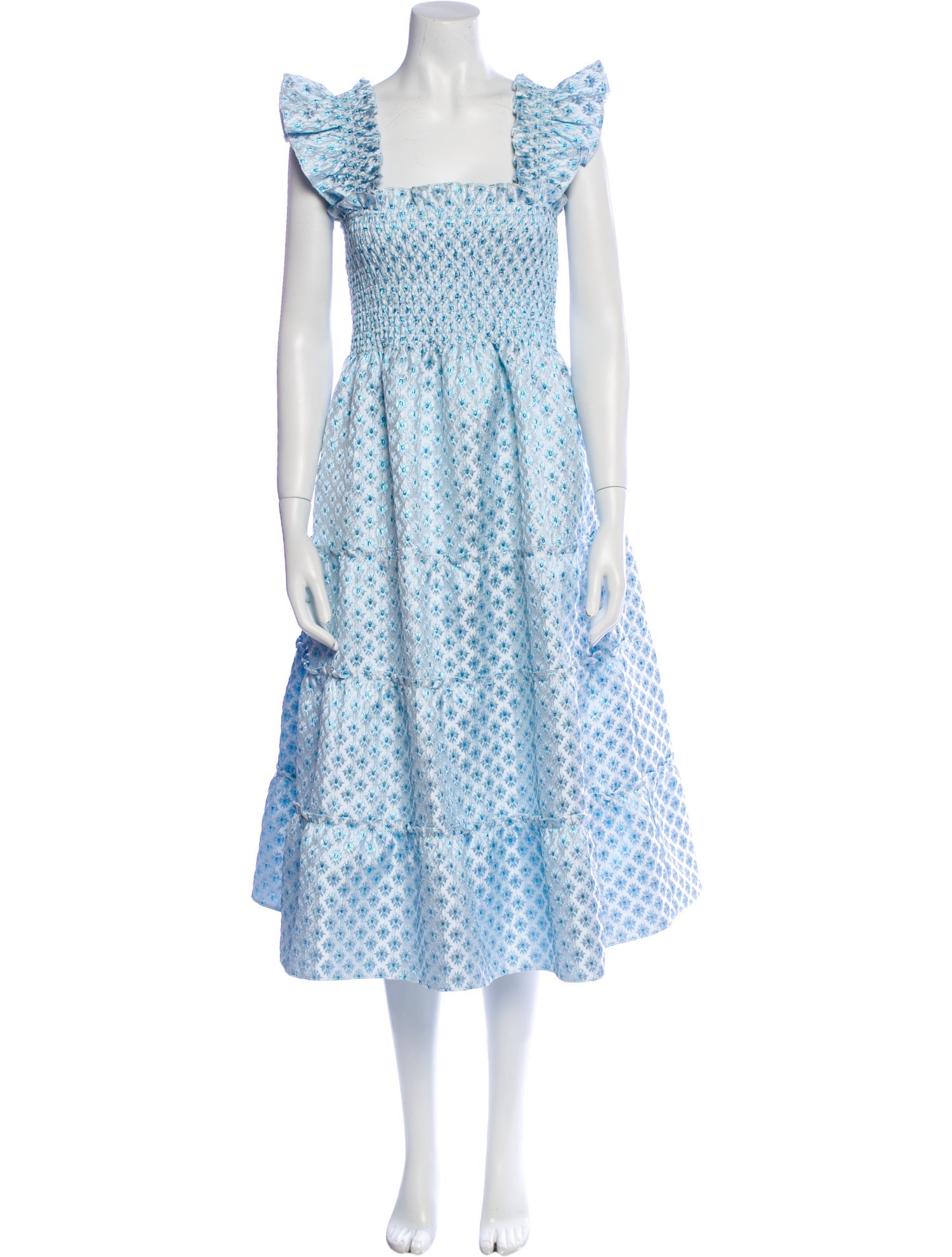 Hill House Home Printed Midi Length Dress