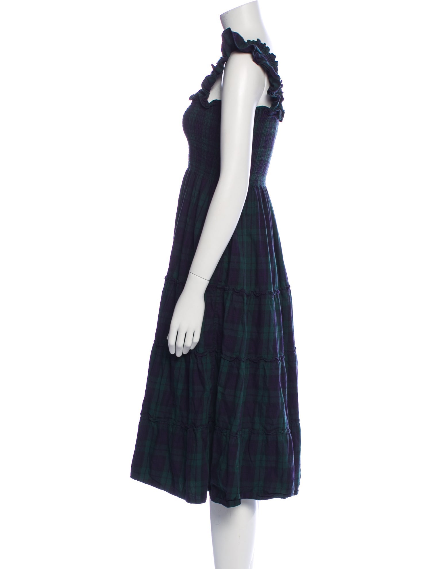 Hill House Home Plaid Print Knee-Length Dress