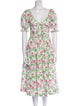 Hill House Home Floral Print Midi Length Dress