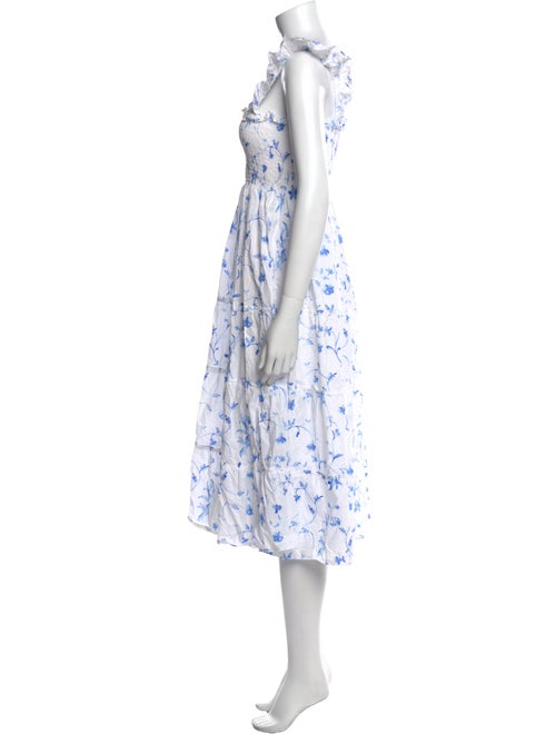 Hill House Home Floral Print Midi Length Dress