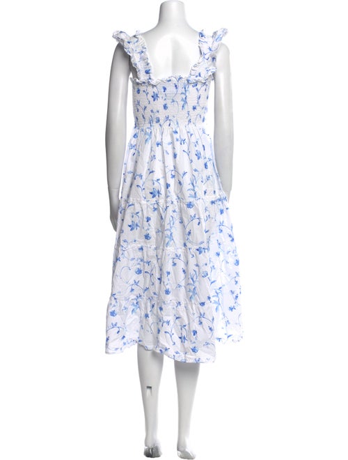 Hill House Home Floral Print Midi Length Dress