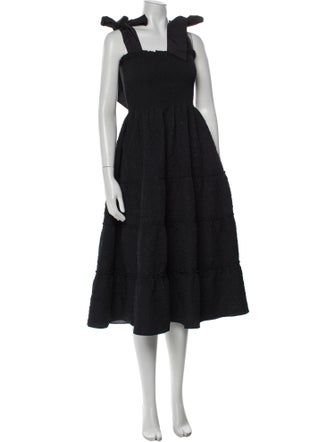 Hill House Home Square Neckline Midi Length Dress