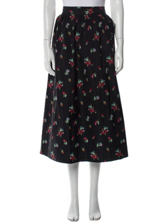 Hill House Home Printed Midi Length Skirt