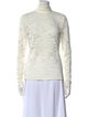 Hill House Home Lace Pattern Mock Neck Sweatshirt