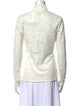Hill House Home Lace Pattern Mock Neck Sweatshirt