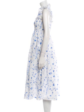 Hill House Home Floral Print Midi Length Dress