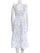 Hill House Home Floral Print Midi Length Dress