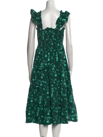 Hill House Home Floral Print Knee-Length Dress