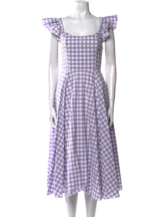 Hill House Home Plaid Print Long Dress
