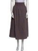 Hill House Home Plaid Print Midi Length Skirt
