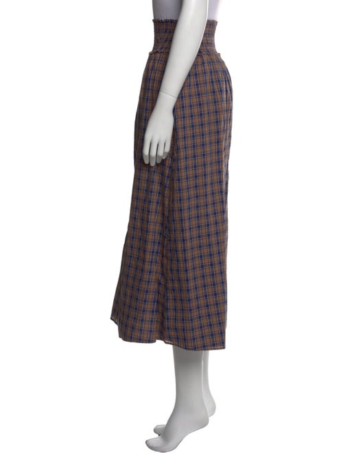 Hill House Home Plaid Print Midi Length Skirt