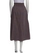 Hill House Home Plaid Print Midi Length Skirt