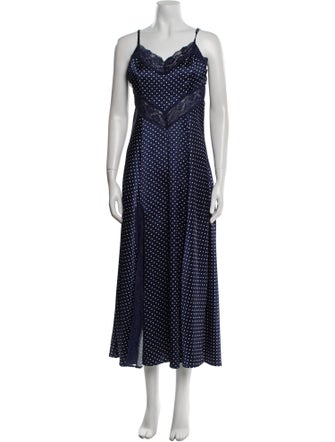Hill House Home Polka Dot Print Long Dress