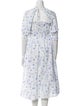 Hill House Home Floral Print Midi Length Dress