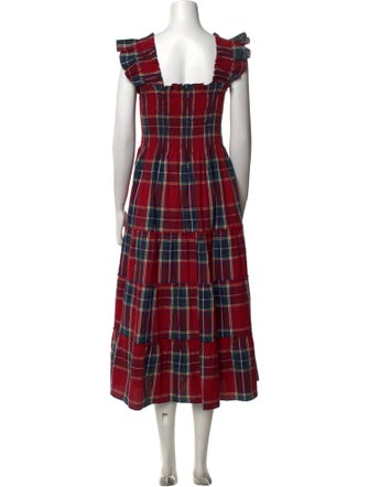 Hill House Home Plaid Print Long Dress