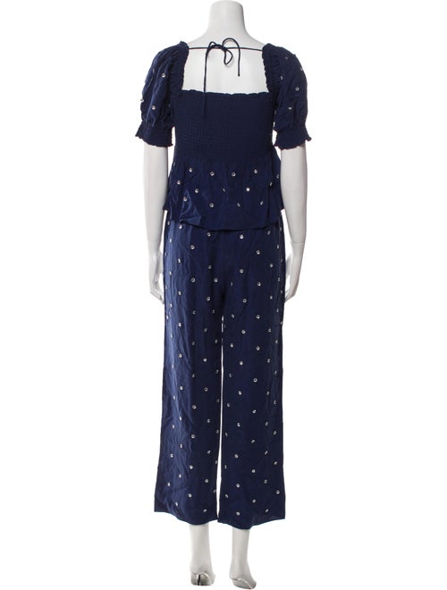 Hill House Home Polka Dot Print Beaded Accents Pant Set