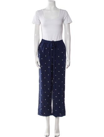 Hill House Home Polka Dot Print Beaded Accents Pant Set