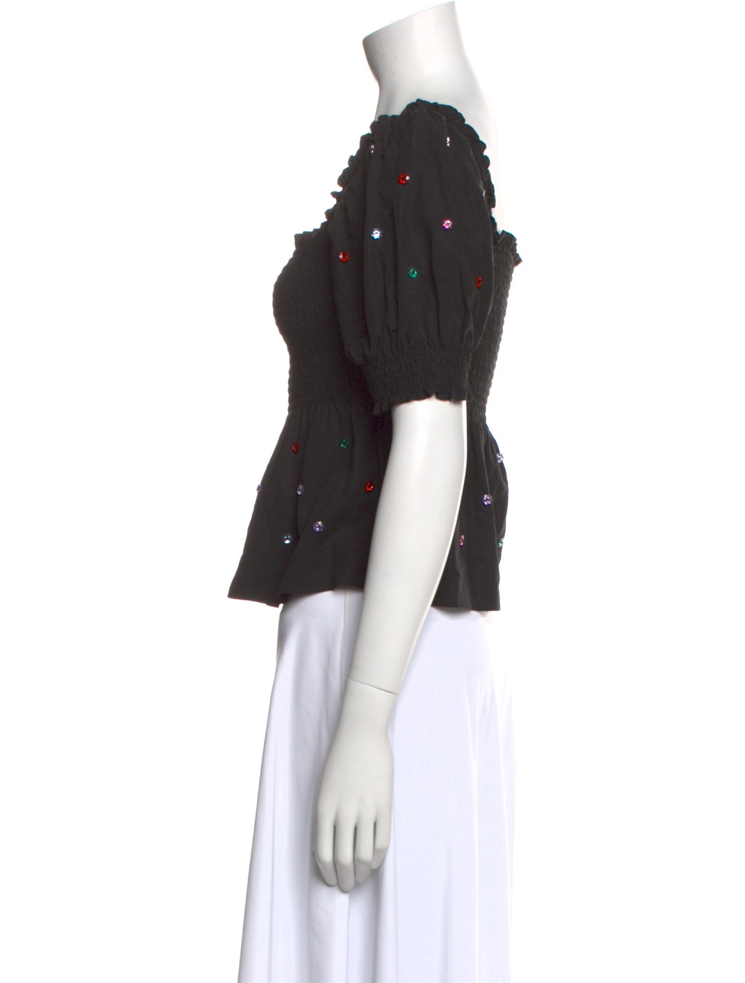 Hill House Home Square Neckline Short Sleeve Crop Top