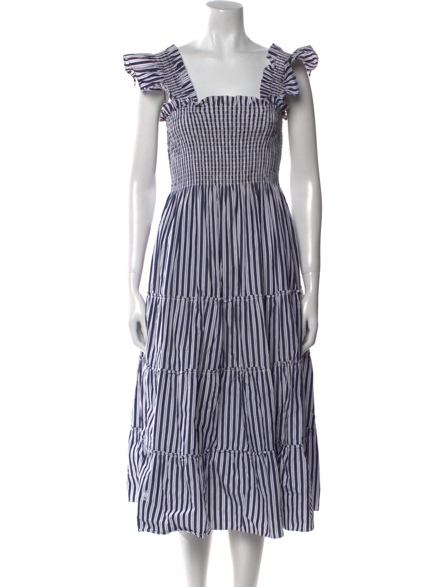 Hill House Home Striped Midi Length Dress
