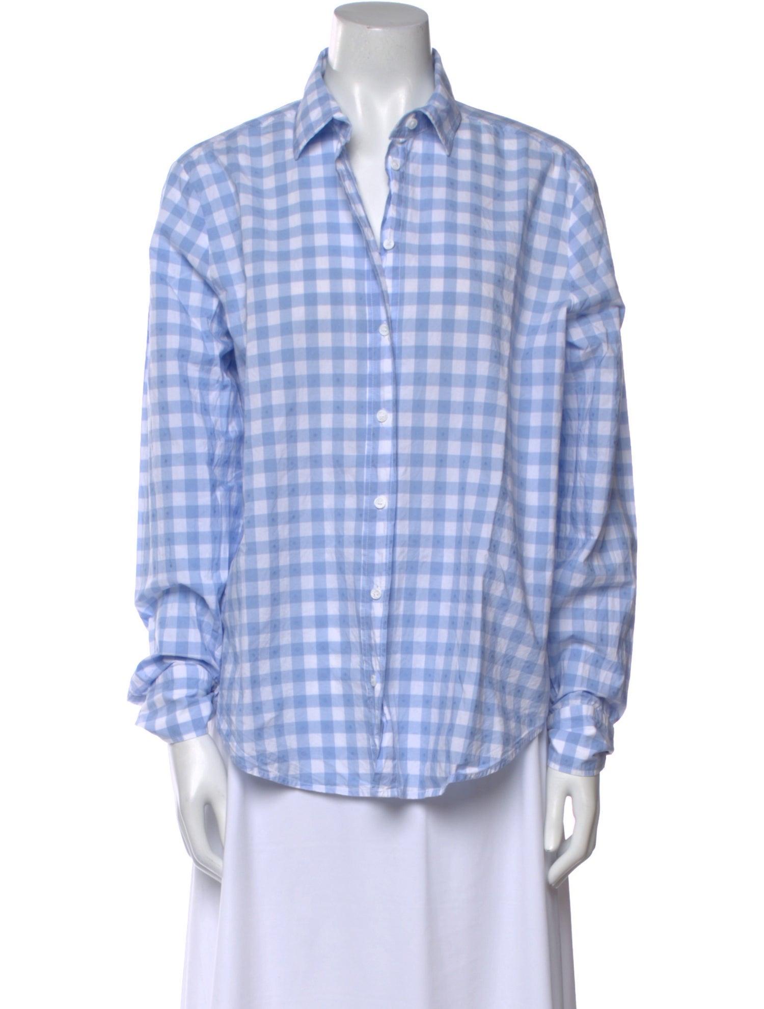 Hill House Home Plaid Print Long Sleeve Button-Up Top