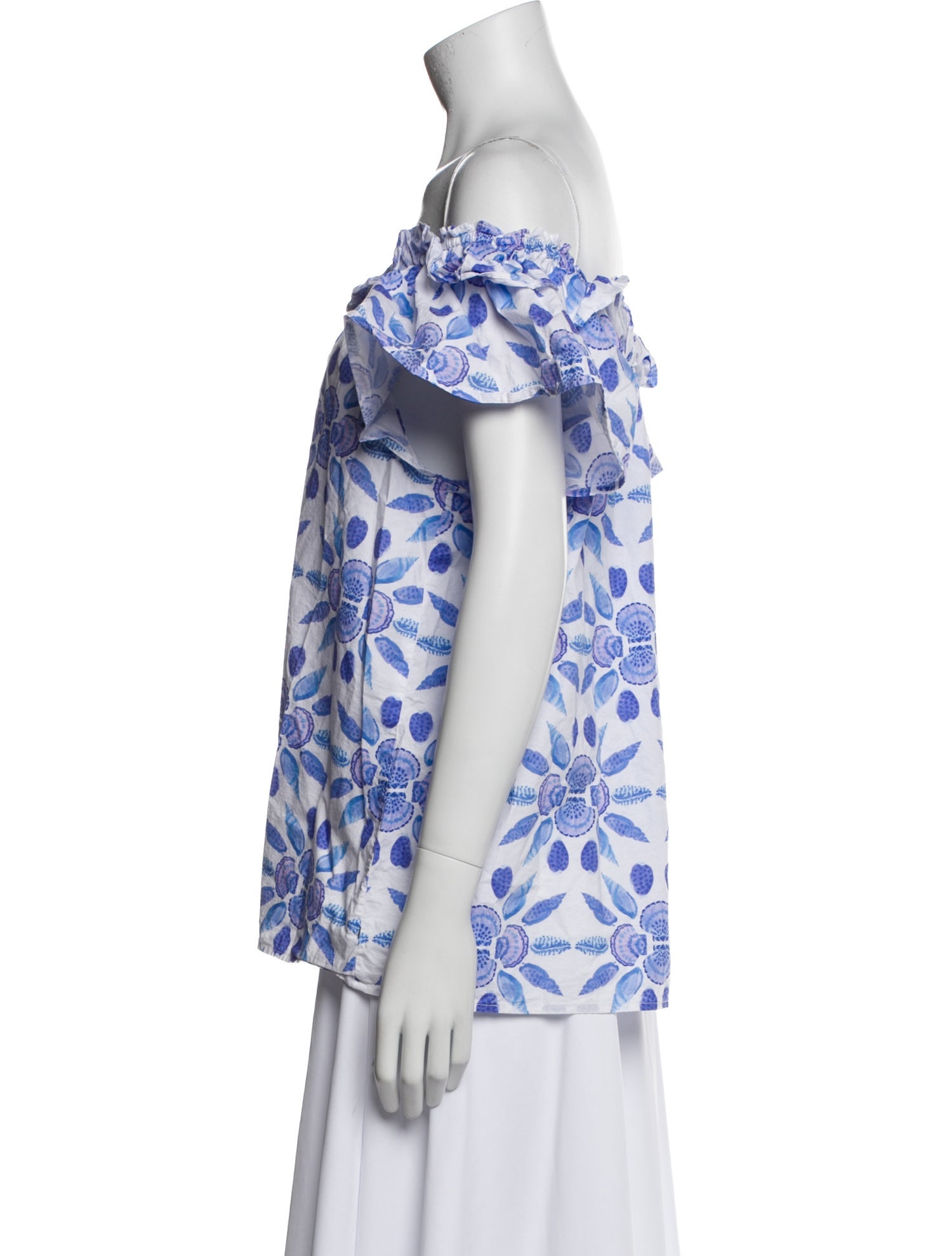 Hill House Home Printed Off-The-Shoulder Blouse