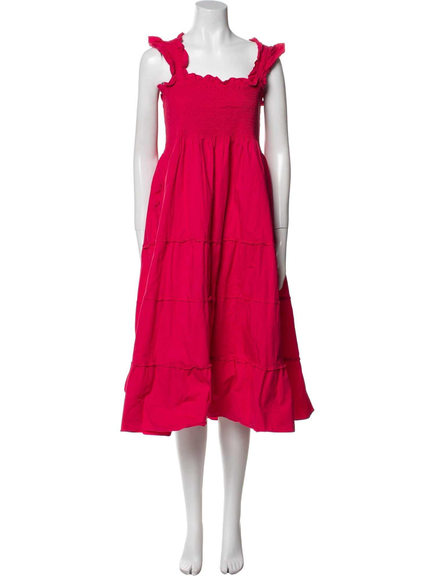 Hill House Home Square Neckline Midi Length Dress