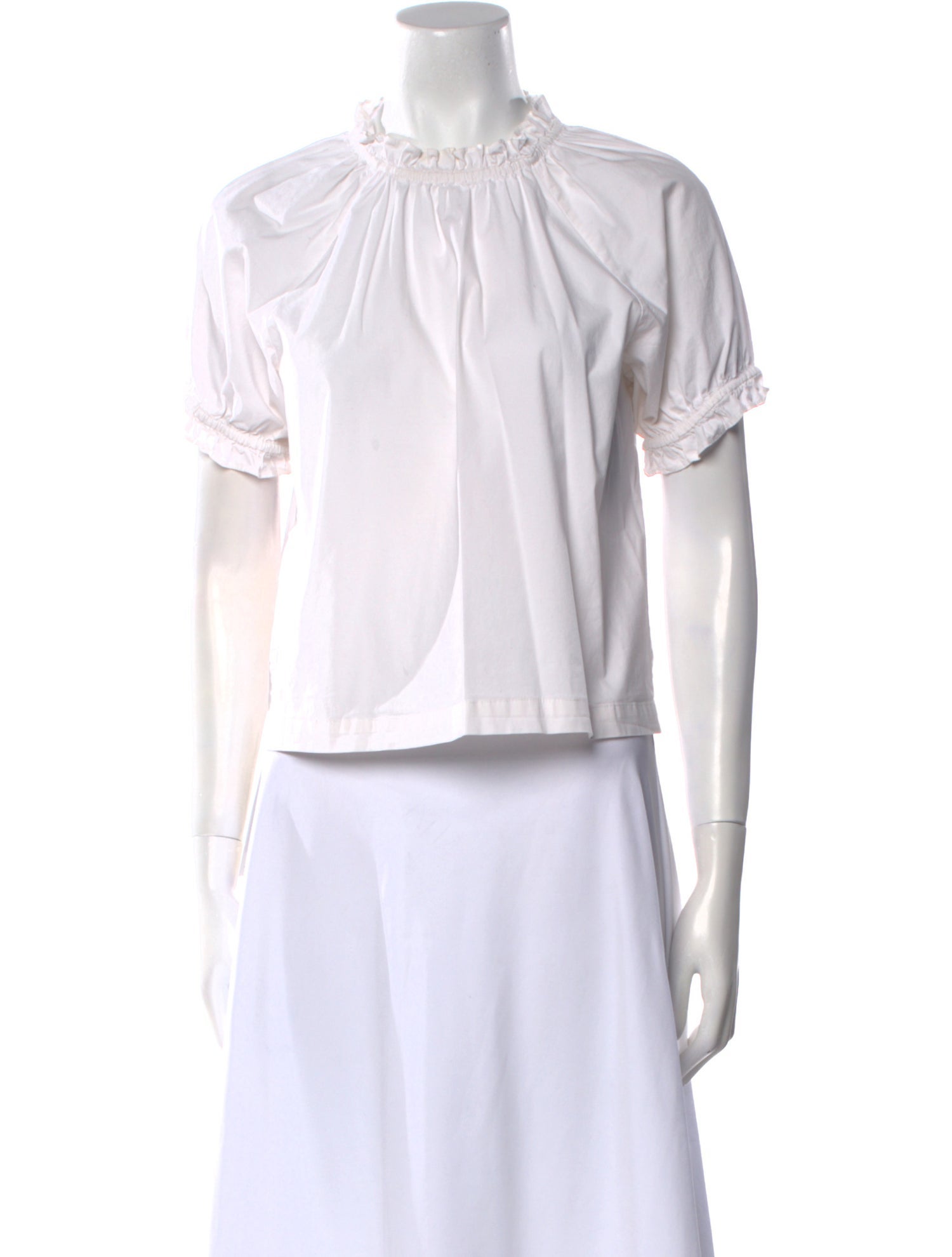 Hill House Home Mock Neck Short Sleeve Crop Top