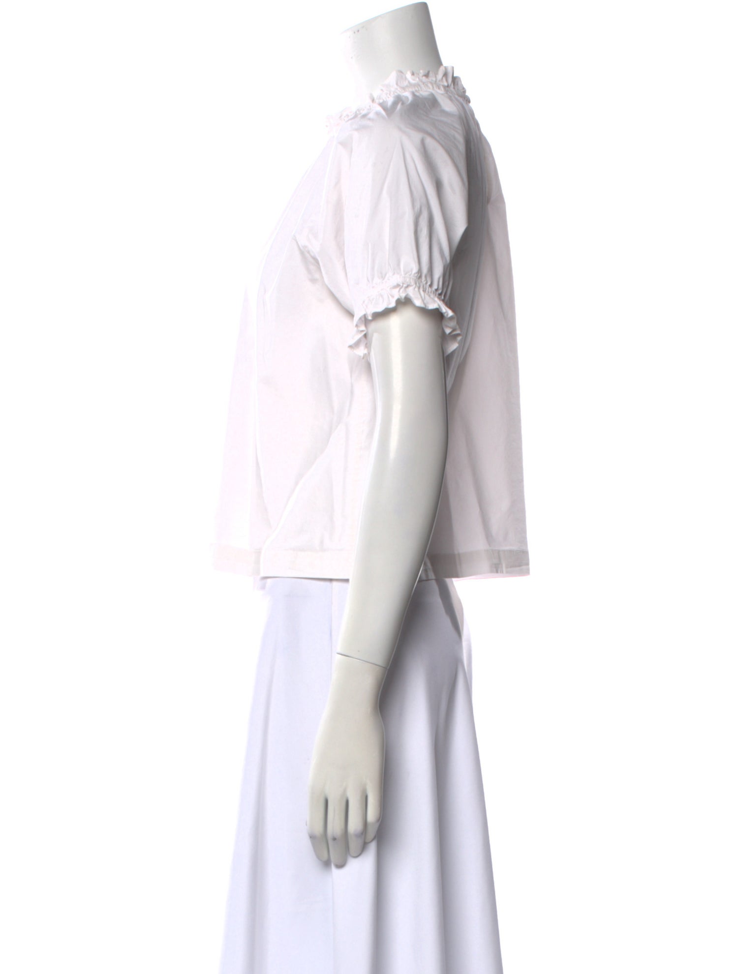 Hill House Home Mock Neck Short Sleeve Crop Top