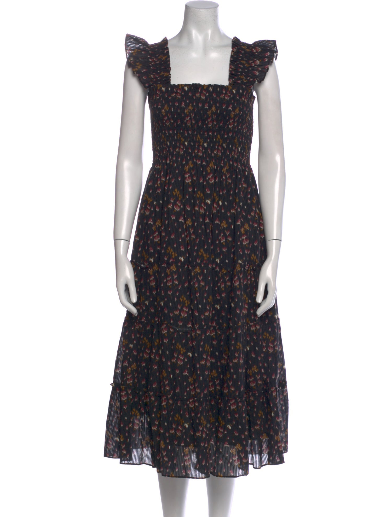 Hill House Home Floral Print Midi Length Dress w/ Tags