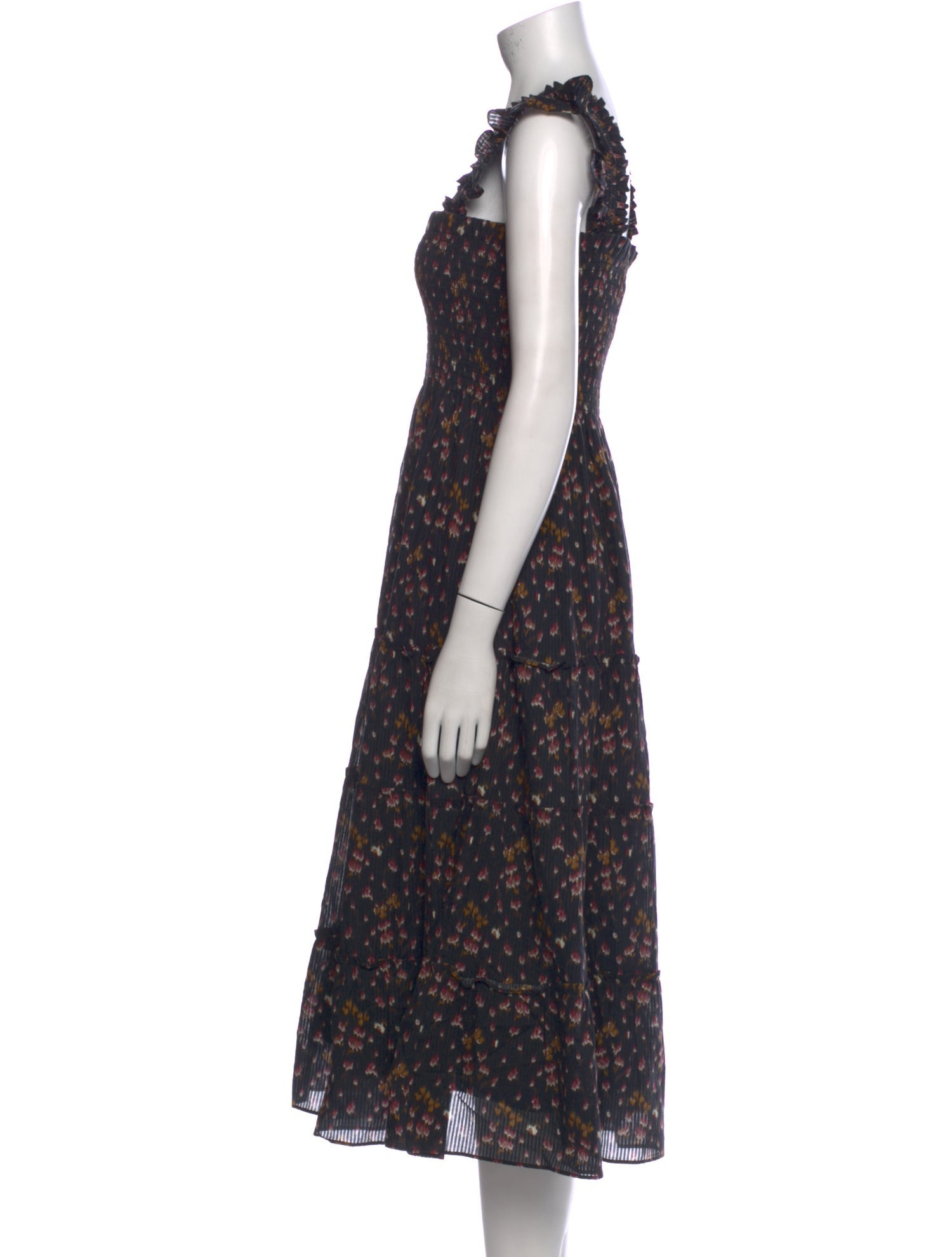 Hill House Home Floral Print Midi Length Dress w/ Tags