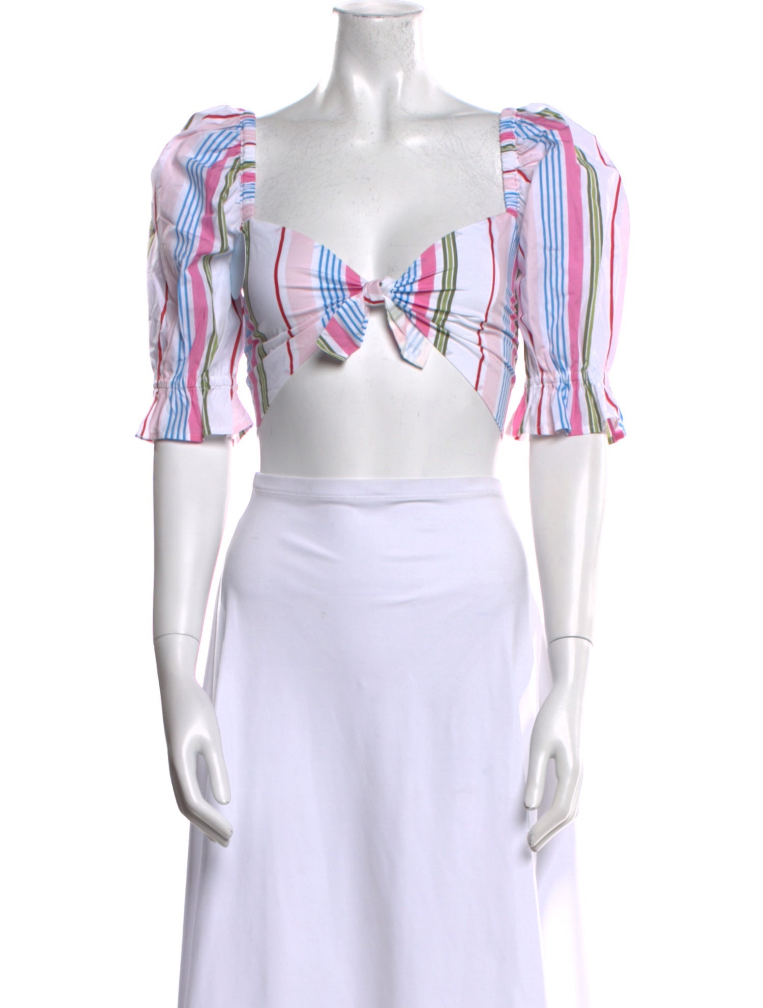 Hill House Home Striped Square Neckline Crop Top w/ Tags