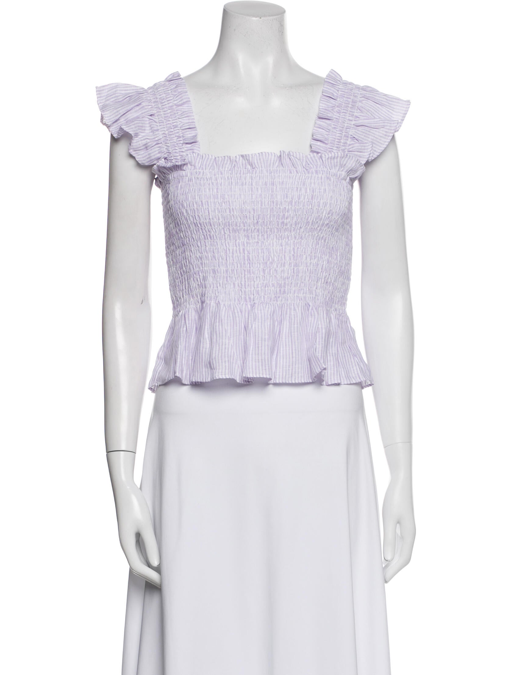 Hill House Home Linen Square Neckline Crop Top w/ Tags