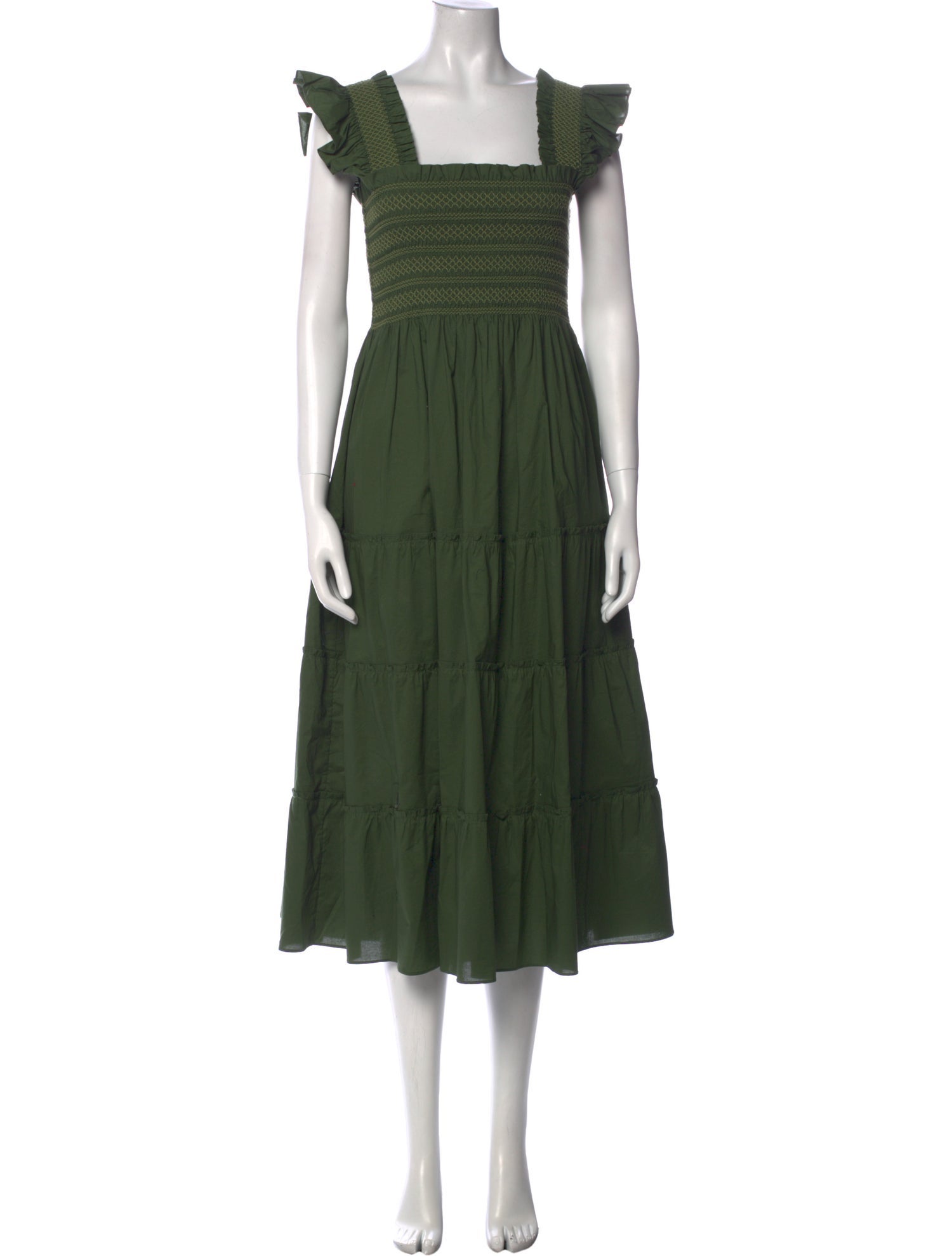 Hill House Home Square Neckline Midi Length Dress